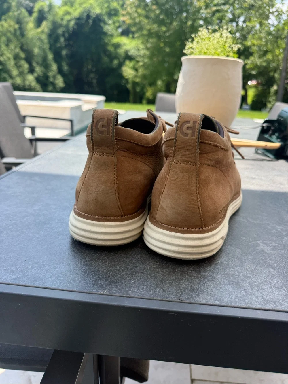 Cole Haan Tan/Brown Nubuck Chukka Boots